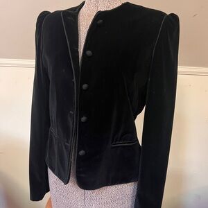 Black velvet vintage jacket from Sasson!